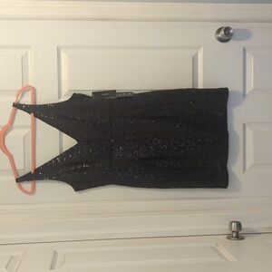 Black sequin dress